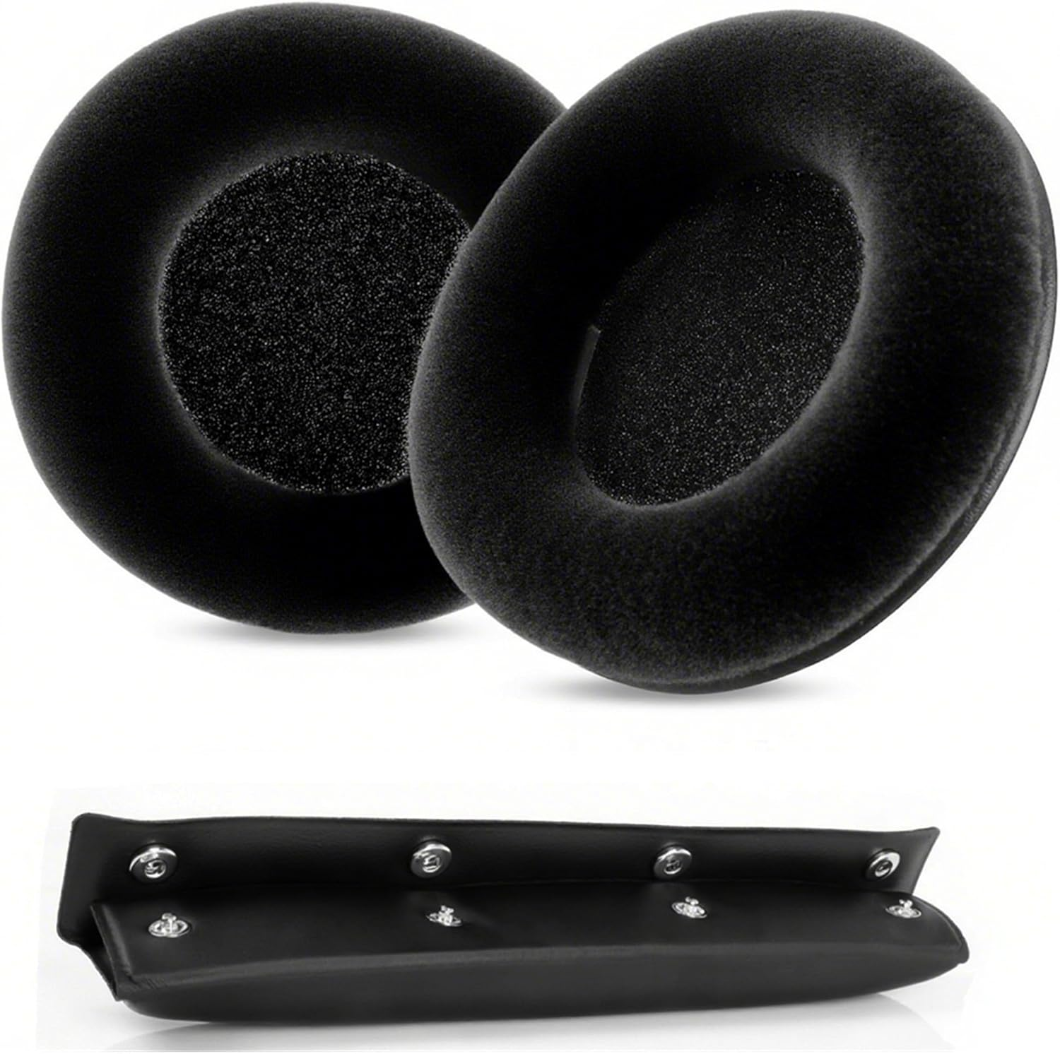 DT770 PRO Replacement Ear Pads Compatible with Beyerdynamic MMX300 DT770, DT880, DT990, DT 880 PRO, DT 990 Pro,Custom One Pro Headphones Headband Ear Cushions -Black image number 5