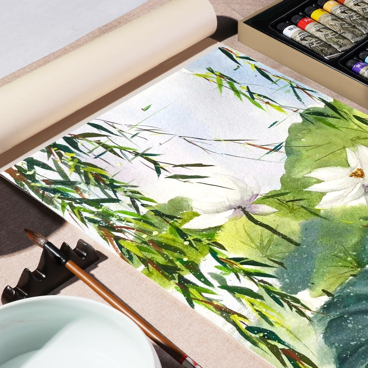 Paul Rubens Watercolor Paint Set, Traditional Chinese Watercolor Paints, 24 Vibrant Colors Watercolor Paint Tubes, Great Transparency and Fluidity Watercolor for Students, Artists and Beginners image number 3