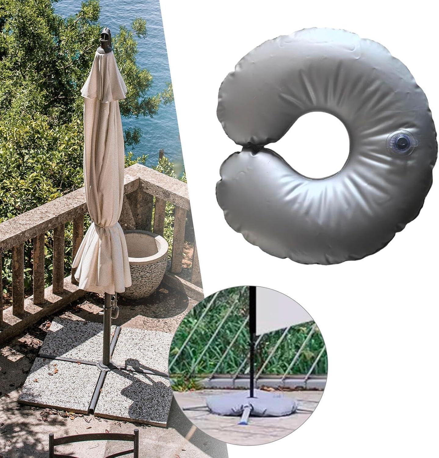 Zxpjkyu Water-Filled Base Weight for Feather Flag Pole Stand image number 5