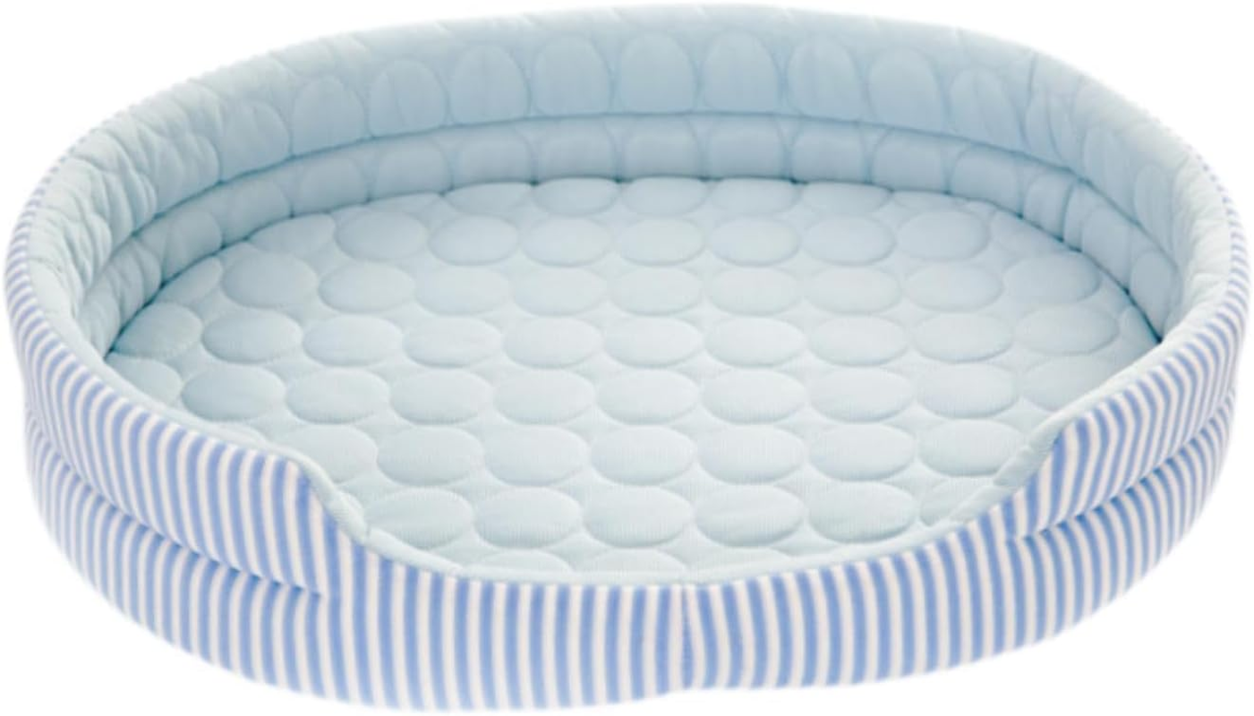 Stgfyxgs Cat Cooling Bed, Puppy and Kitten Cooling Mat, Summer Cooling Mat, Winter and Summer Iced Silk Pet Bed for Cats of All Ages, Blue image number 2