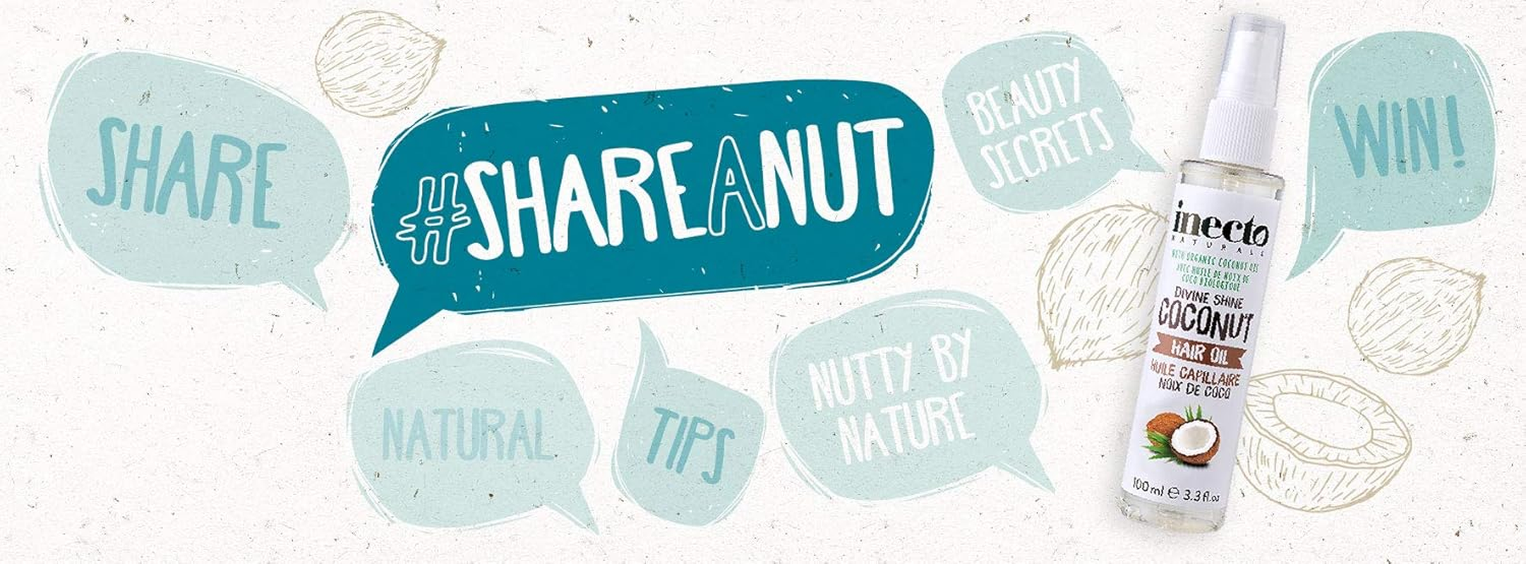 Provoke Inecto Naturals Divine Shine Coconut Hair Oil, 100 Ml image number 2