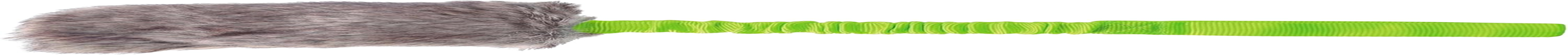 DINGO Fleece Dog Toy Artificial Fur Racer Squeaky Teaser Dog Wand 55 Cm Long Bungee Handle for Agility, Dog Training, Reward, Retrieve, Chasing, Play Green 15584-2