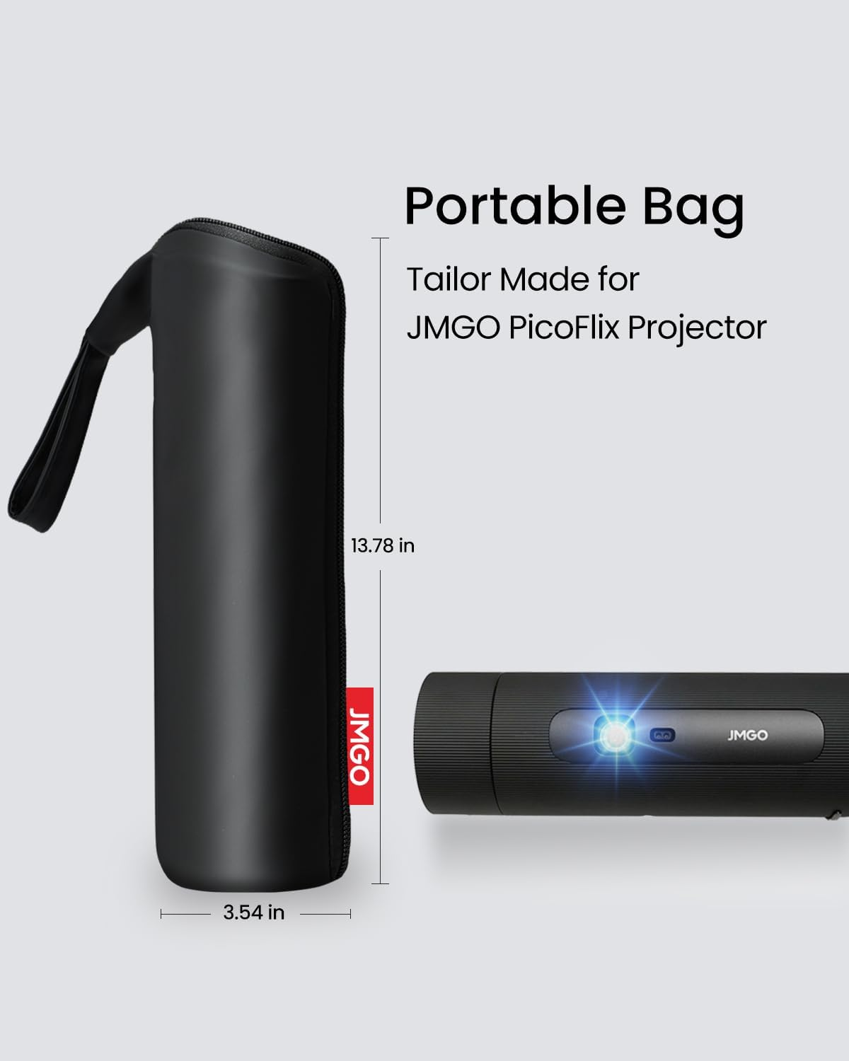 JMGO Picoflix Projector Official Carry Case, All-In-One Storage Bag with Practical Carry Strap, Tailored Protection for Picoflix and Remote Control, Waterproof and Dustproof image number 4