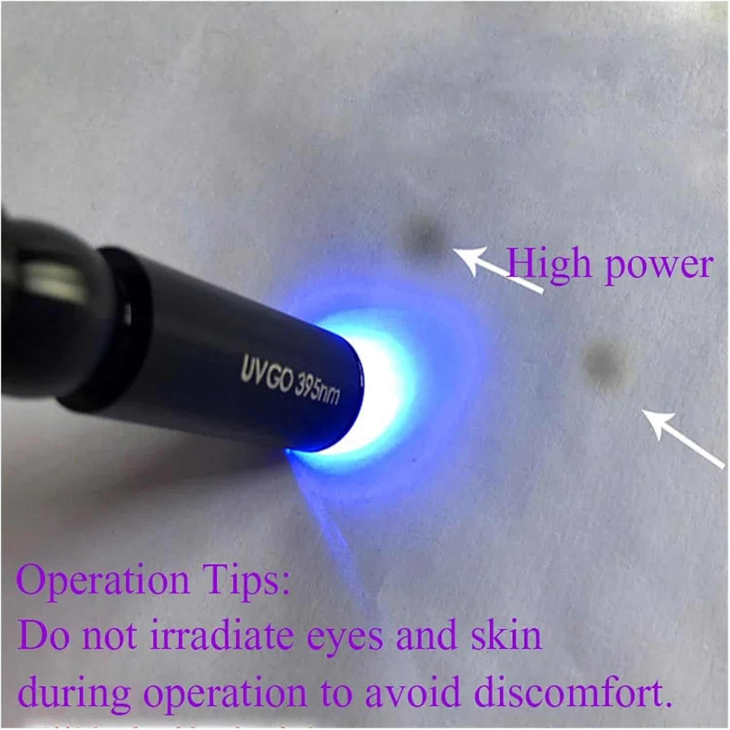 UV Curing Ultraviolet Lamp Spot Light 405Nm 395Nm 365Nm 385Nm Shadowless Glue Green Oil Screen Phone Repair PCB Board Soldering for DIY Enclosures(365Nm) image number 5