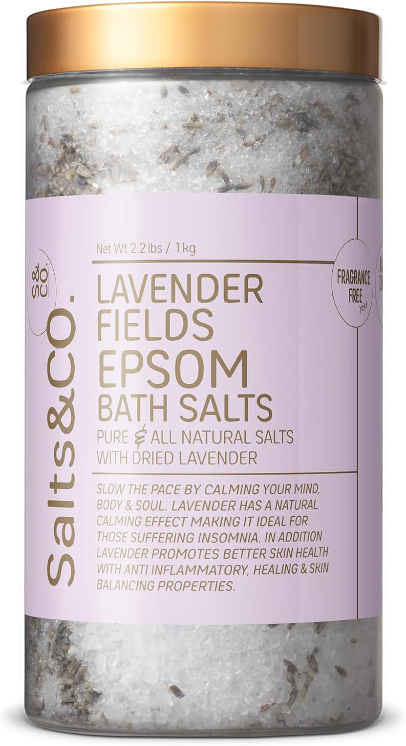 Salts & Co. Lavender Fields Epsom Floral Bath Salts 1 Kg image number 4