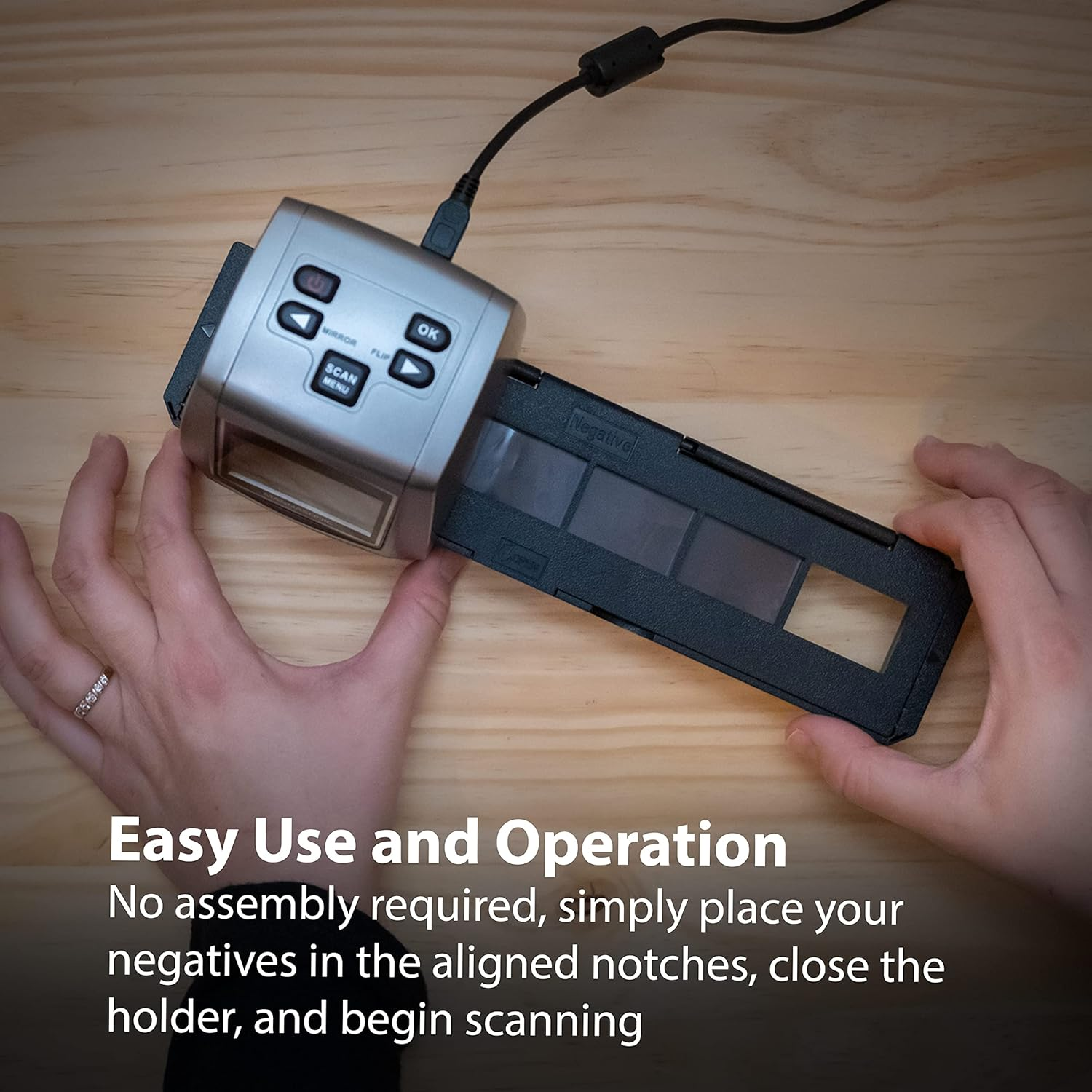 Magnasonic Long Tray Negative Film Holder for 35Mm Compatible Film Scanners, Holds 6 Negative Frames to Speed up Processing Time, Easy to Use, Gently Flattens and Protects Film Edges - Set of 3 (NT01)