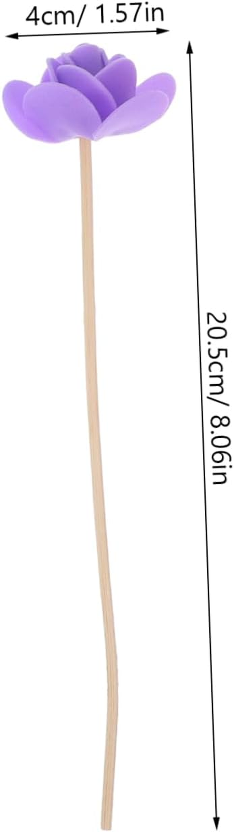 10Pcs Decorative Wood Diffuser Sticks Artificial Dried Flowers for Essential Oil for Home Office and Yoga Rooms Indoor Fragrance and Atmosphere image number 3