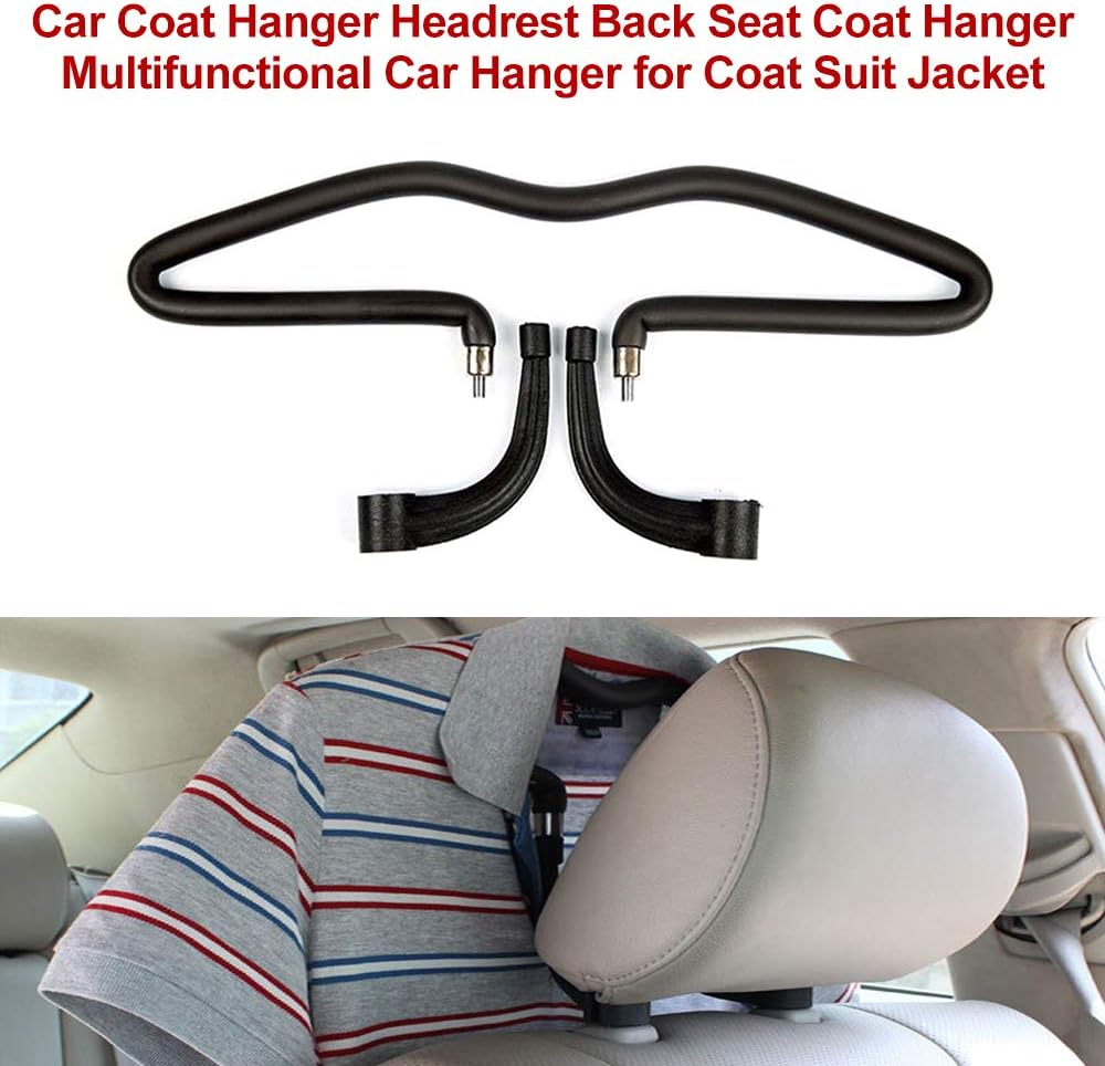 RAYWE Car Coat Hanger Headrest Back Seat Coat Hanger Multifunctional Car Hanger for Coat Suit Jacket image number 5
