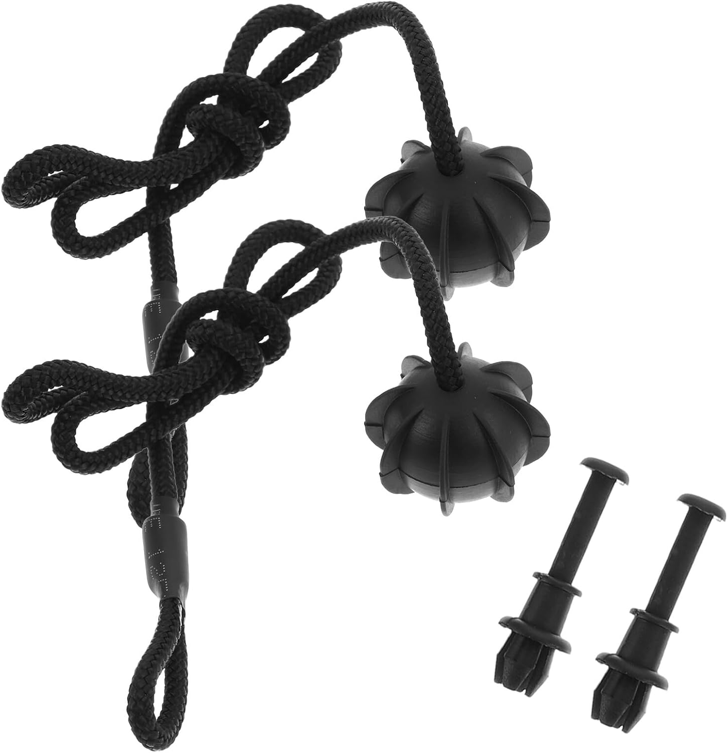 IMIKEYA 2 Sets Adjustable Nylon Bungee Cord with Clips and Carabiner for Car Trunk Organizer and Parcel Shelf Elastic Straps with Hooks for Secure Luggage and Kayak Oar Rope Replacement image number 3