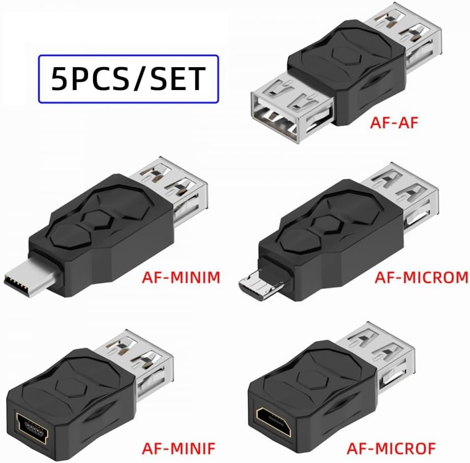 CY Adapter 5Pcs/Lot Micro USB 2.0 OTG Mini USB 5Pin Type-A Male to Female Data Charge Adapter image number 1