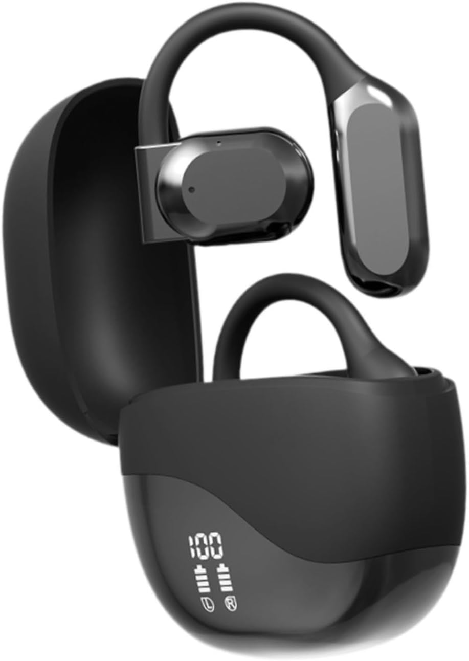 Language Translating Earbuds Lightweight Long Use Time Intelligent Headphone Black image number 1