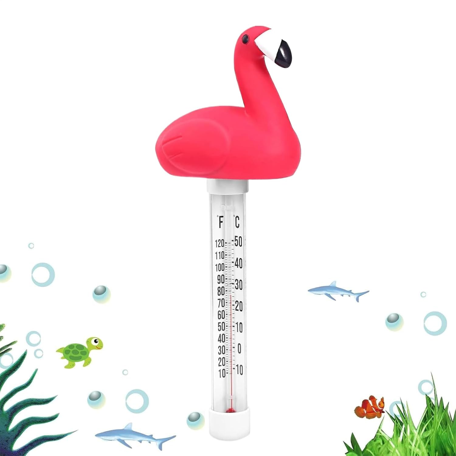 Floating Pool Temperature Gauge - Spa Temperature Gauge,Large Display Easy Read Sensor Animal Shape Monitor for Hot Tubs Spas Aquariums Outdoor Indoor
