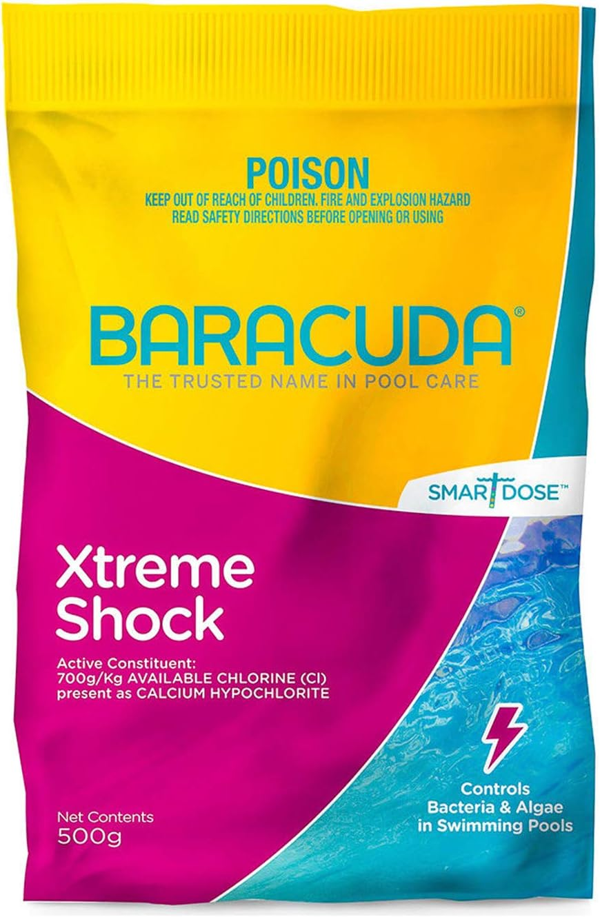 Pool Shock Baracuda 500G Treatment Super Shockit Chlorine PRO Strength Granular image number 1