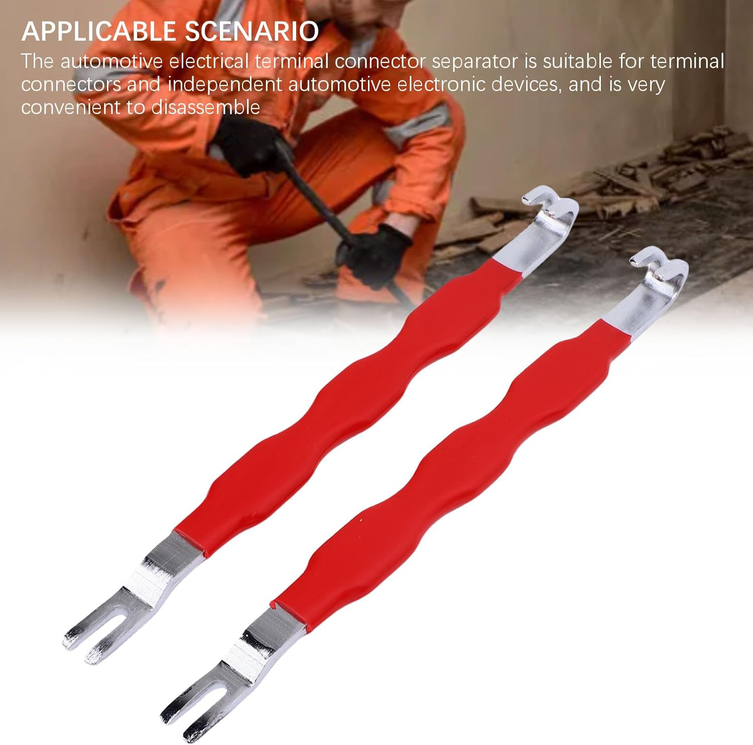 Denash 2PCS Electrical Disconnect Pliers 13120, Automotive Terminal Connector Remover Tool, Connector Plug Pliers Universal Fit for Cars Trucks image number 3