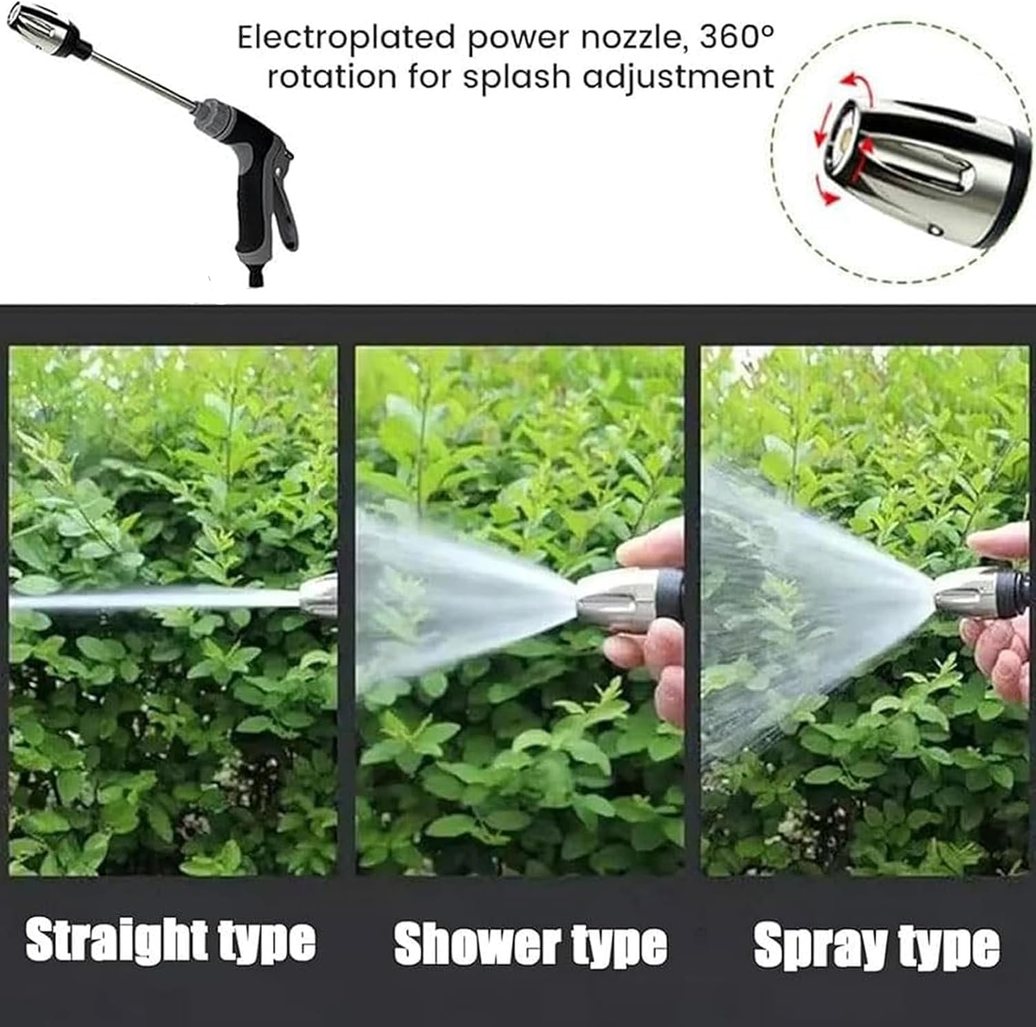 Pressure Washer,High Pressure Water Gun, Multi-Function Car Washing Tool,Various Spray Effects, Portable Washer for Car, Floor, Wall Cleaning image number 4