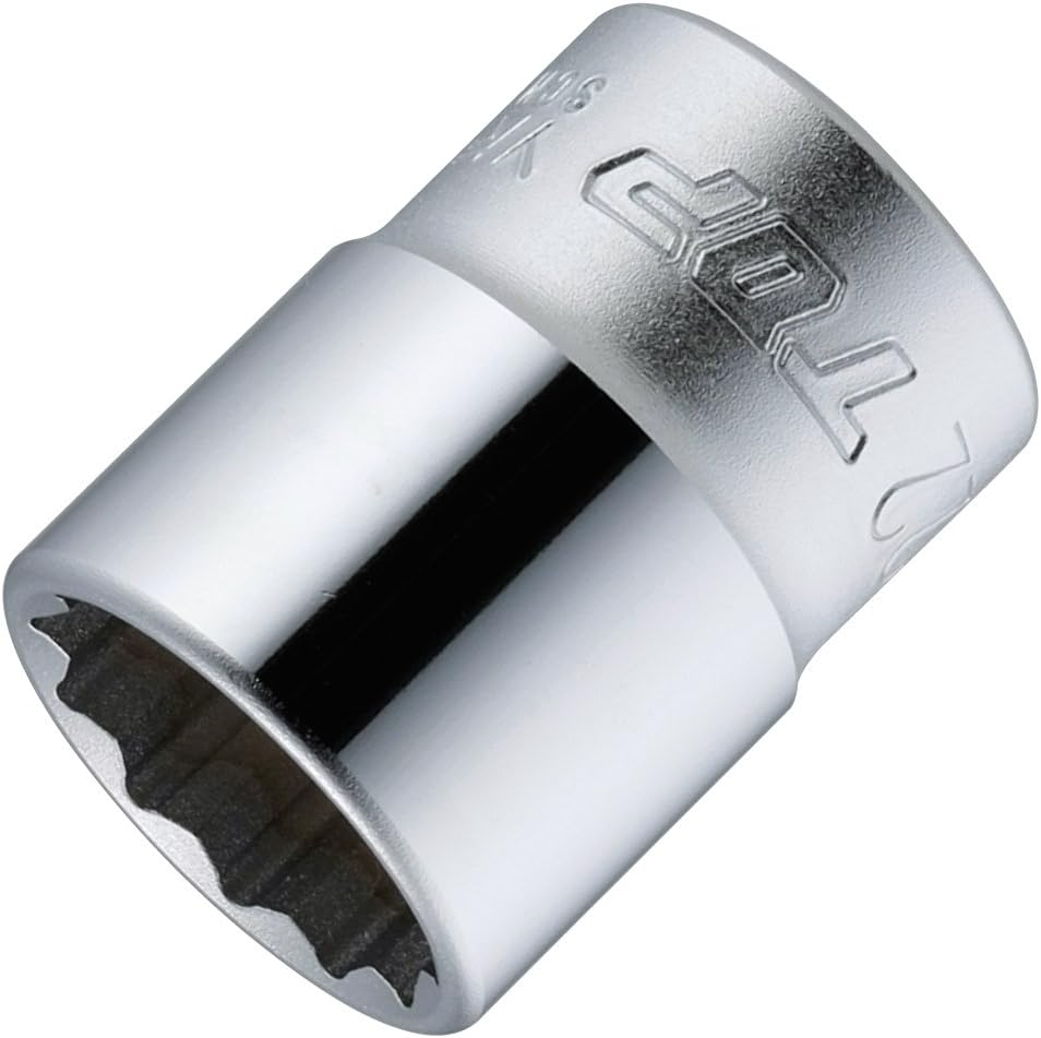 TOP Socket Wrench Set, Insertion Angle, 0.5 Inch (12.7 Mm), Case, Strong Type, Ratchet Handle, 0.4-1.1 Inches (10-27 Mm) Socket, 10 Piece Set, Total 10 Piece Set, Tsubame Sanjo, Made in Japan image number 2