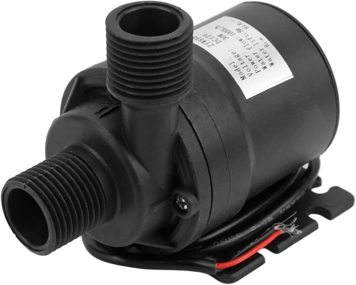 12V Water Pump, 1000L per Hrs 8M Lift Height Ultra Quiet Submersible Water Pump, IP68 Waterproof Detachable Brushless for Aquariums, Fish Tank, Pond, Fountains