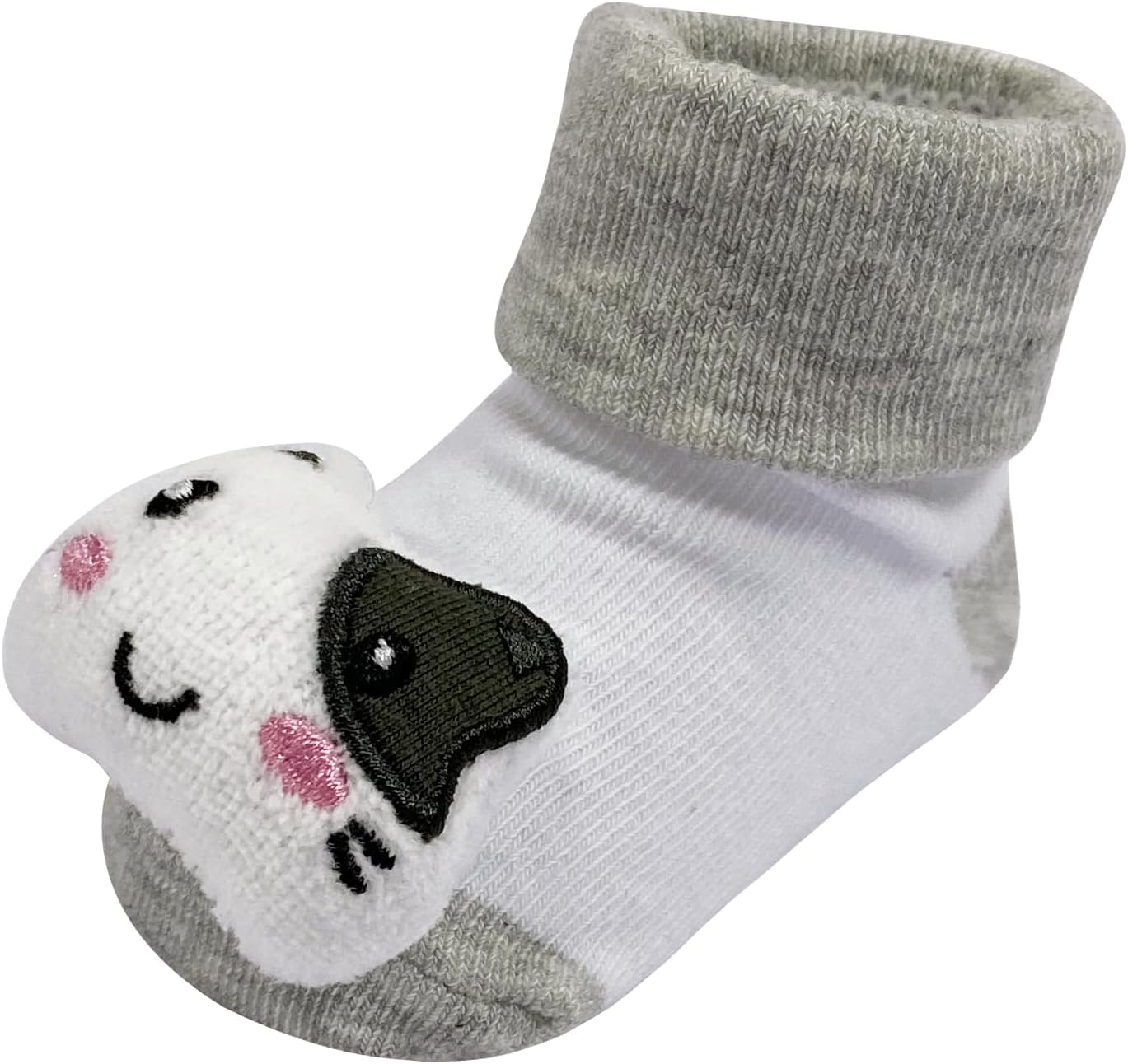 PUPPET Baby Boy Rattle Socks, Cotton Booties, 3-Pack Set for 0-6Months image number 1