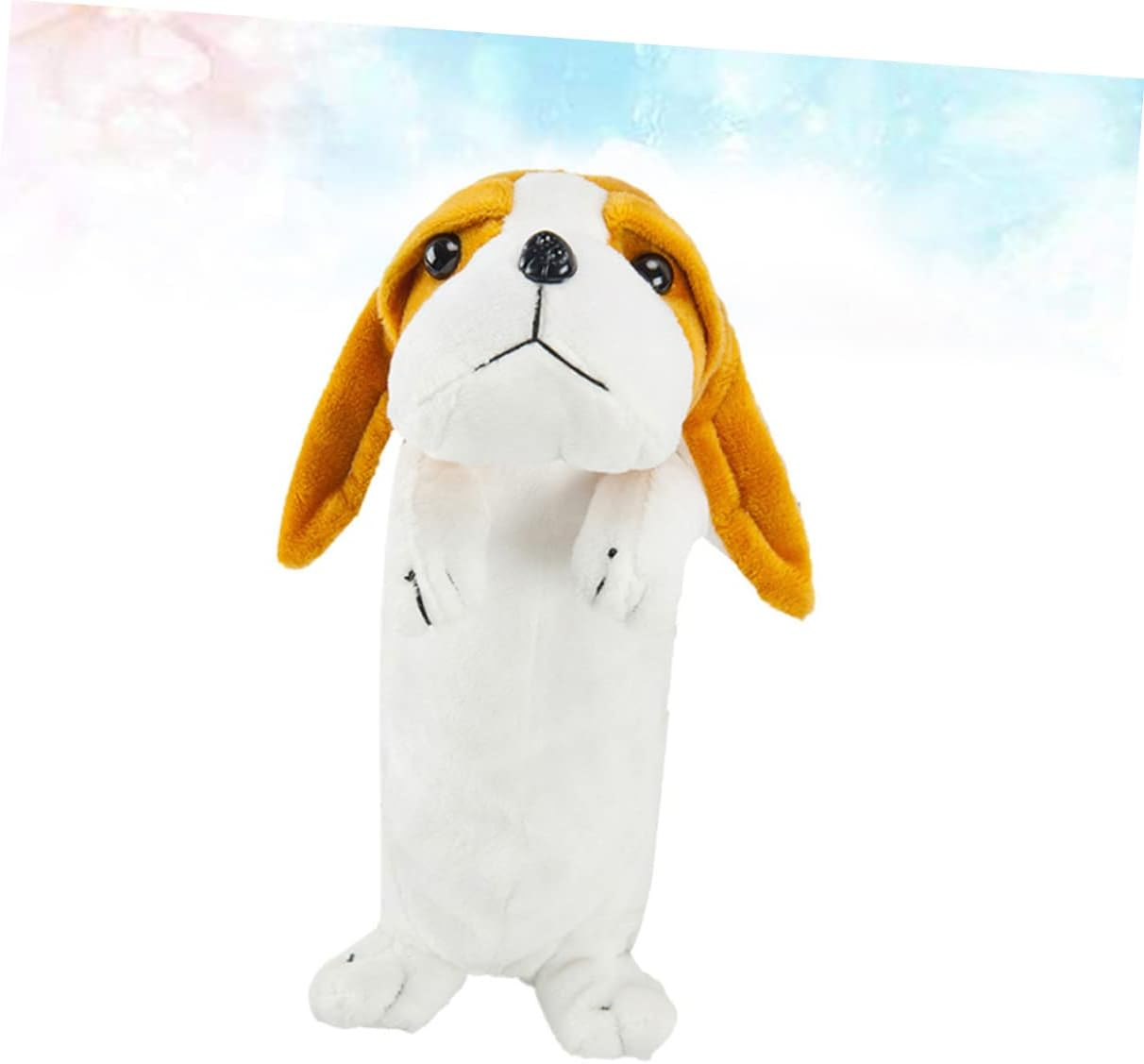 Operitacx 3Pcs Adorable Dog Pencil Case Plush Imitation Long Ear Stationery Case Pen Holder for Student Women Men image number 6