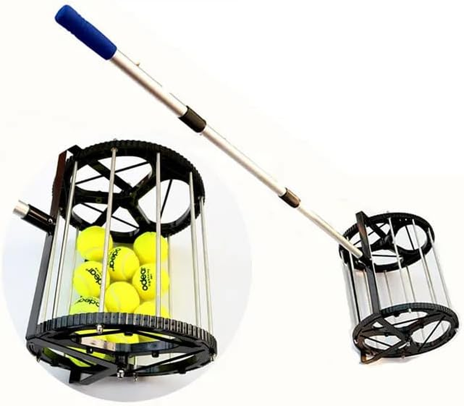 Tennis Balls Retriever Picker Hopper Roller Balls Storage 55 Balls image number 1