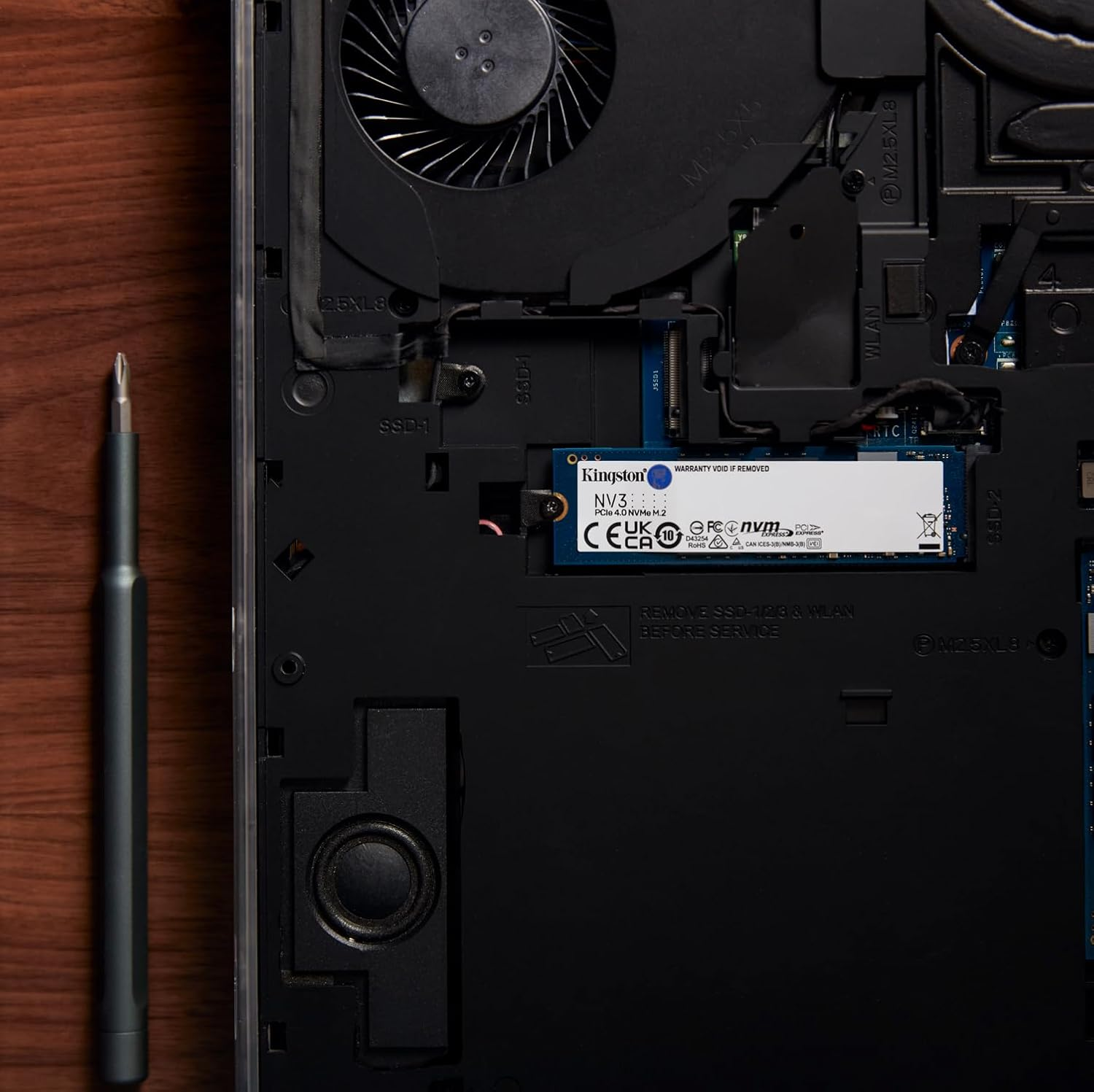 Kingston NV3 Pcie 4.0 Nvme M.2 SSD 1000G(1TB), SNV3S/1000G, Upto 6,000Mb/S image number 1