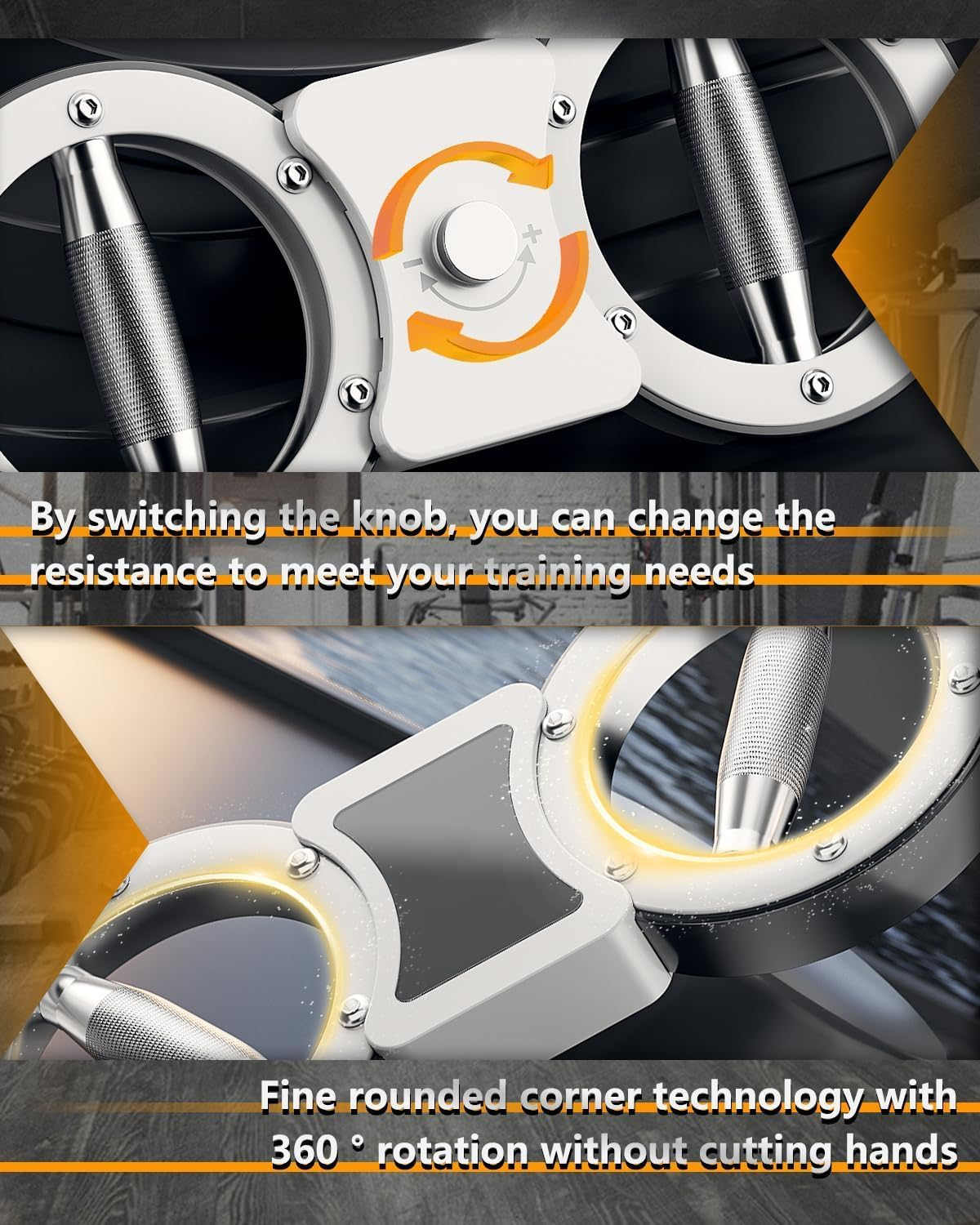 Spinning Rotator Burn Machine with Counter, 12LB Arm Exercise Equipment with Adjustable Resistance, Multi-Functional Rotational Trainer Grip Strength Trainer