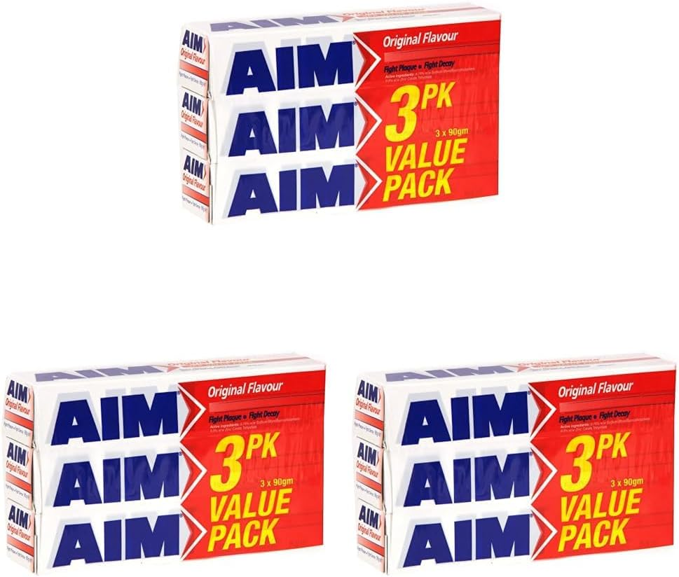 Aim Original Toothpaste Value Pack 90Gm X 3 (Pack of 3) image number 6