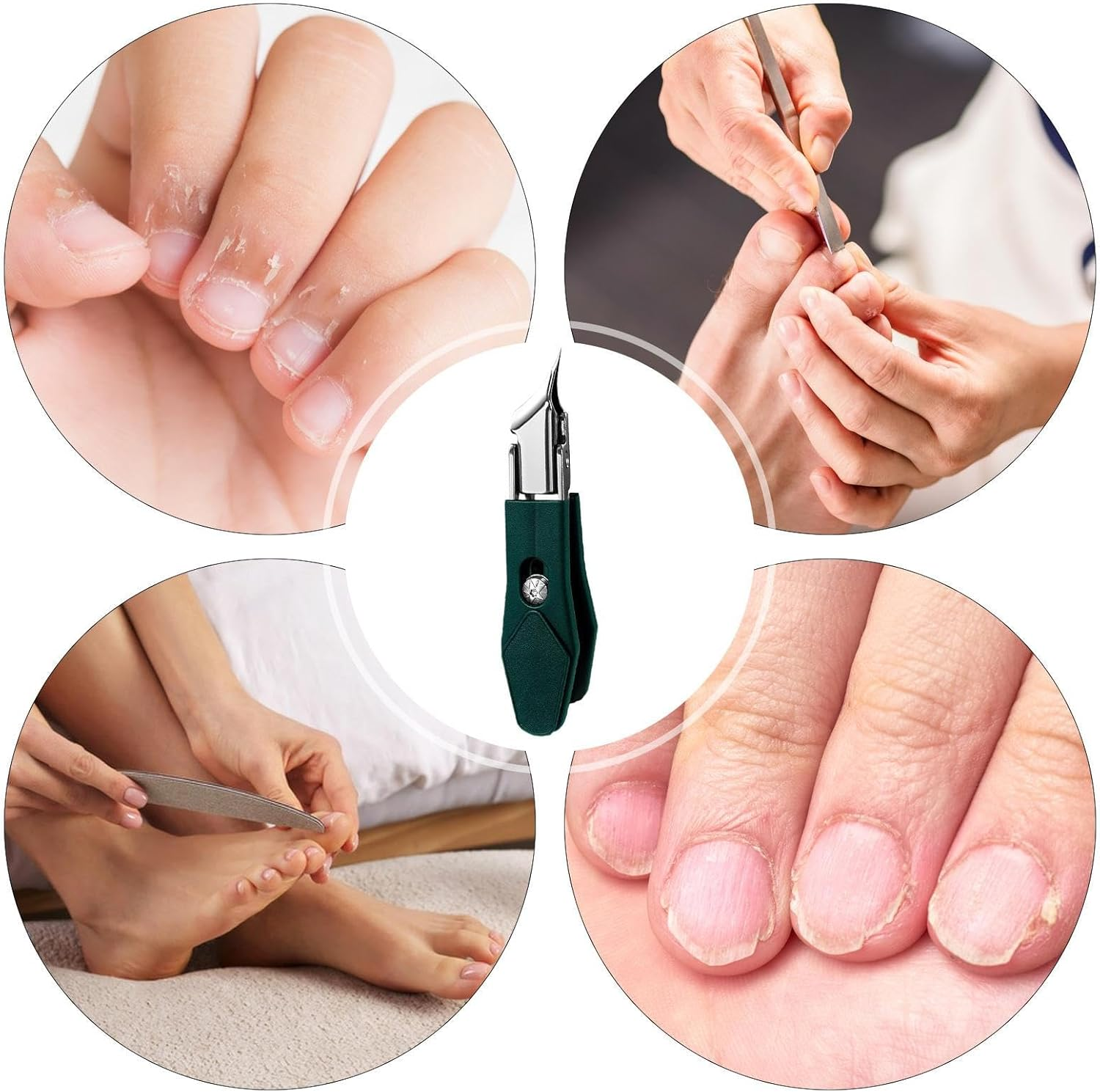 Curved Nail Clippers | Ingrown Toenail Cutter - Home Manicure Clippers for Women Men Kids Seniors Travel Salon Pedicure image number 3