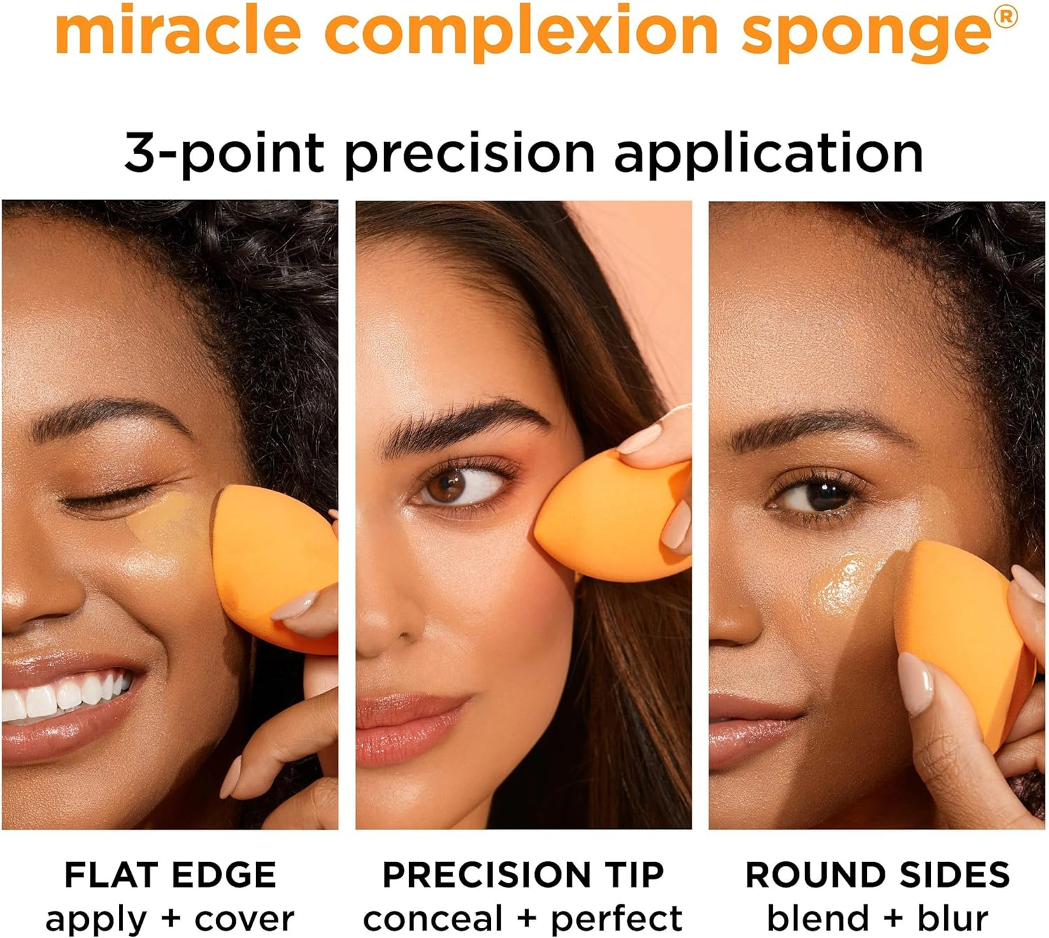 Real Techniques Miracle Complexion Sponge, 4 Pieces image number 3