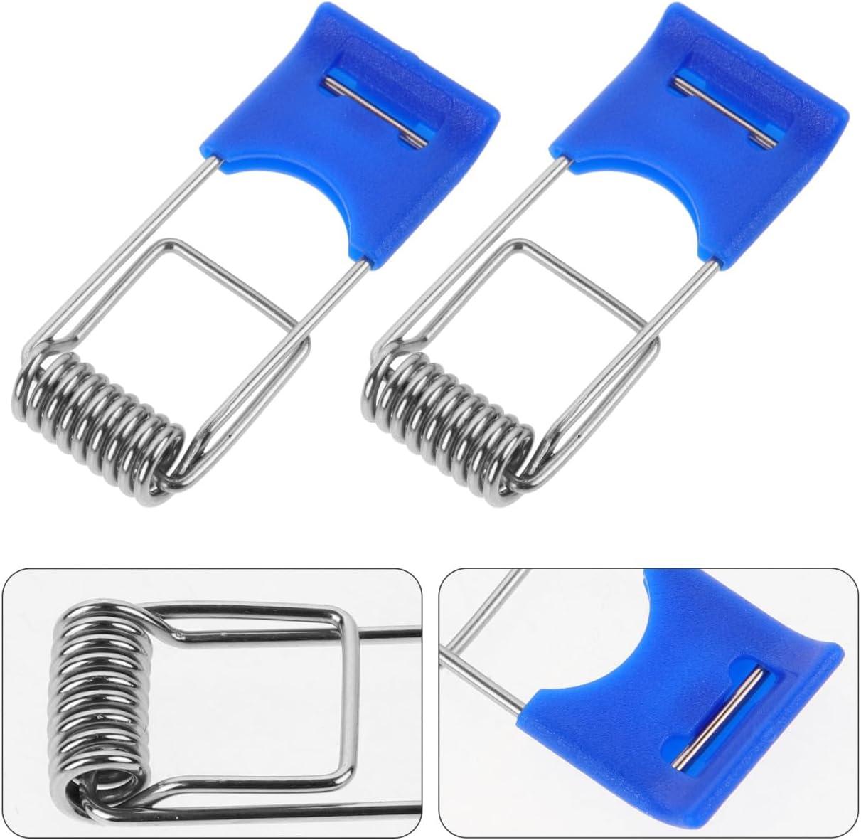 Housoutil Spring Snap Downlight Clips 100Pcs Recessed Light Retaining Springs for Panel Lamp Secure Fixing Indoor Lighting Accessories image number 2