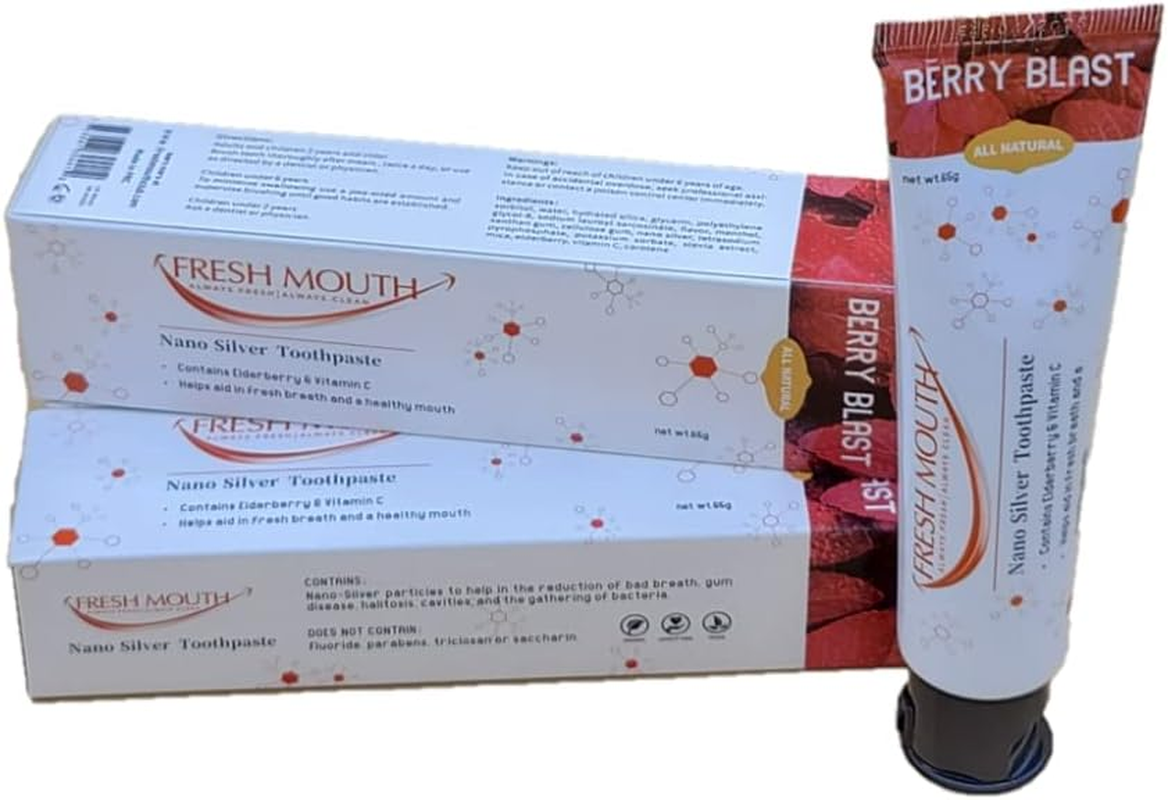 Fresh Mouth Nano Silver Toothpaste Berry Blast 65G image number 2