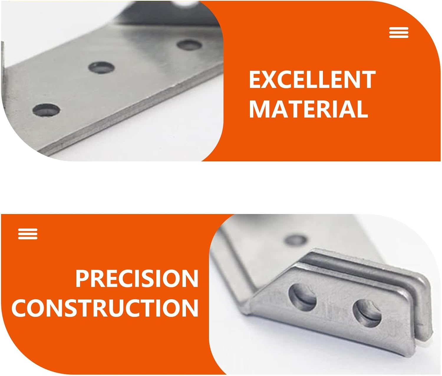 12Pcs Corner Bracket, Metal Brackets, Angle Corner Bracket for Wood Heavy Duty Cold image number 1