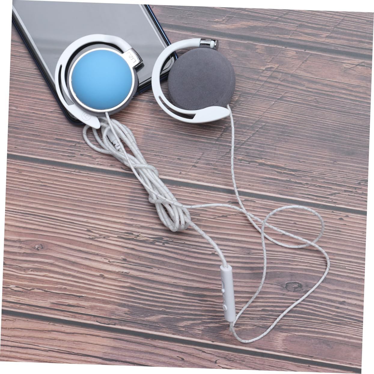 SHOWERORO Sports Earphone with Noise Reduction and Mic Lightweight Neck Hanging Headset for Gym and Daily Use Sweat Resistant Wired Earbuds with High Elastic Wire Comfortable Aural Design In image number 4