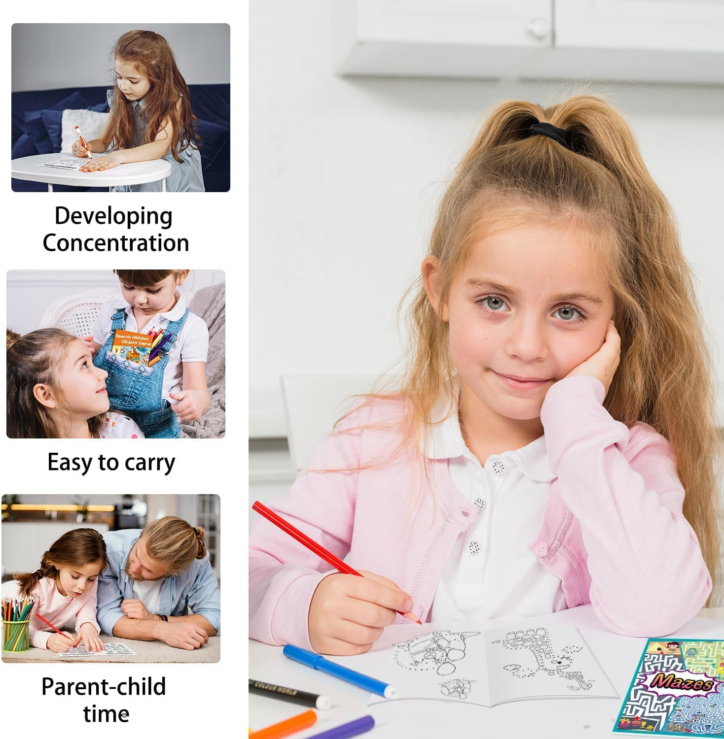 24Pack Mini Activity Book for Kids Party Favours Ages 4-8 8-12,Bulk Activity Books Include Mazes,Dot to Dot,Word Search, Word Scramble and More for Goodie Bag Stuffer Stuffer Classroom Activity image number 2