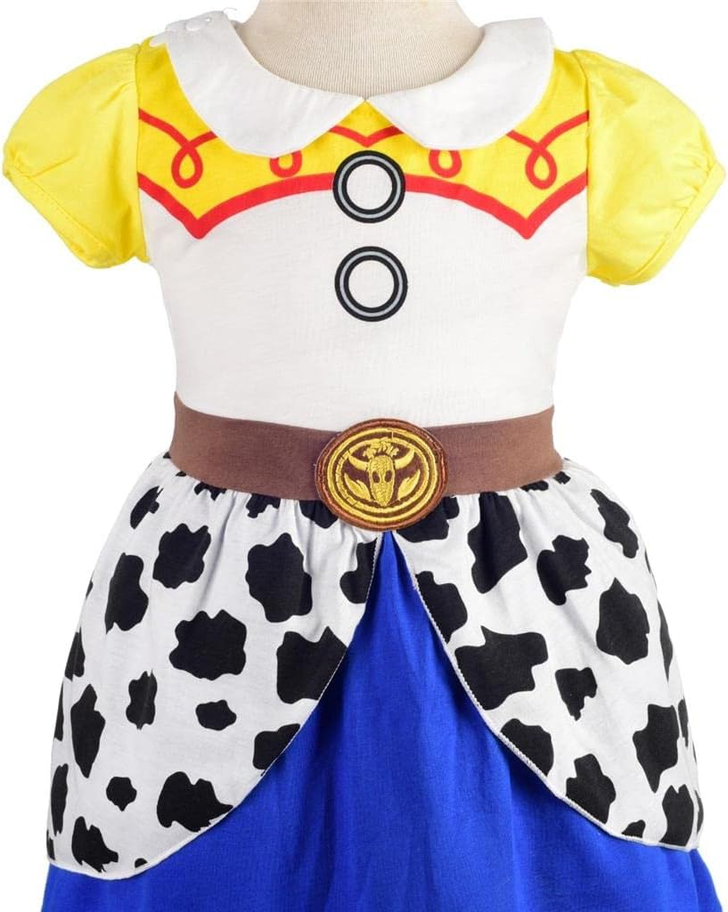 Dressy Daisy Cowgirl Dress up Clothes Halloween Costume Summer Outfit with Headband Baby Toddler Little Girls image number 5