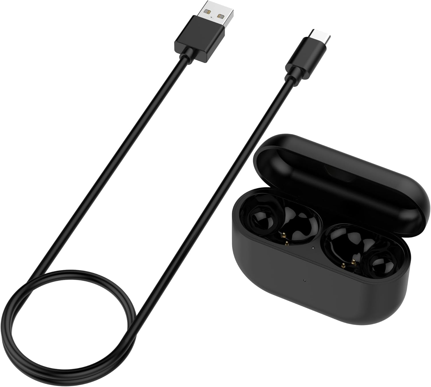 Replacement Charging Case for Jabra Elite5 Universal Charging Case, M026 Charging Compartment Charging Cradle Dock Station - with USB Cord Charger Cable for Elite 5 image number 1