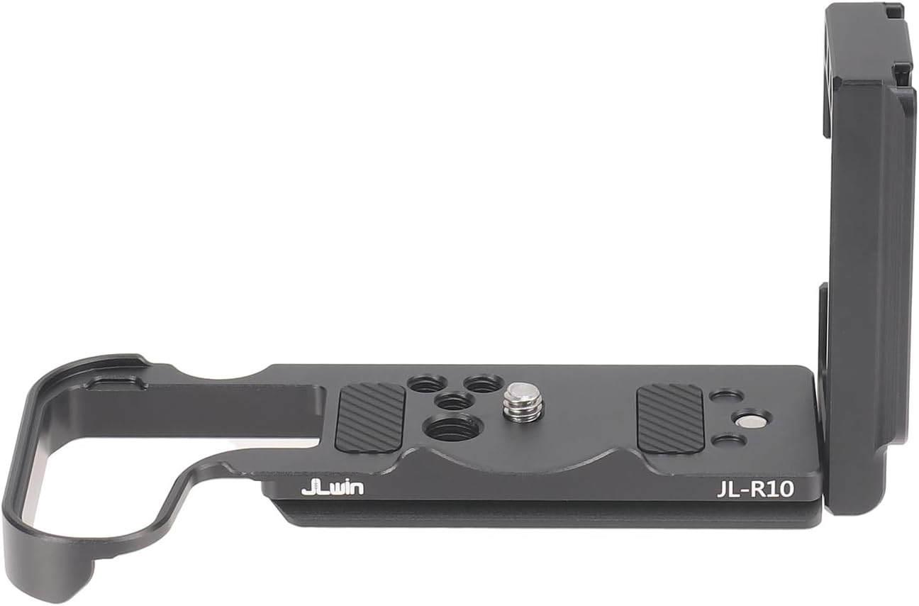 FOTGA Quick Release Plate L-Shaped Bracket L-Bracket Vertical Expandable Plate for Canon EOS R10 Camera, Compatible with DJI Ronin RS2/RSC2/RS3/RS3 Pro/Rs3 Mini Stabiliser Arca Swiss image number 1