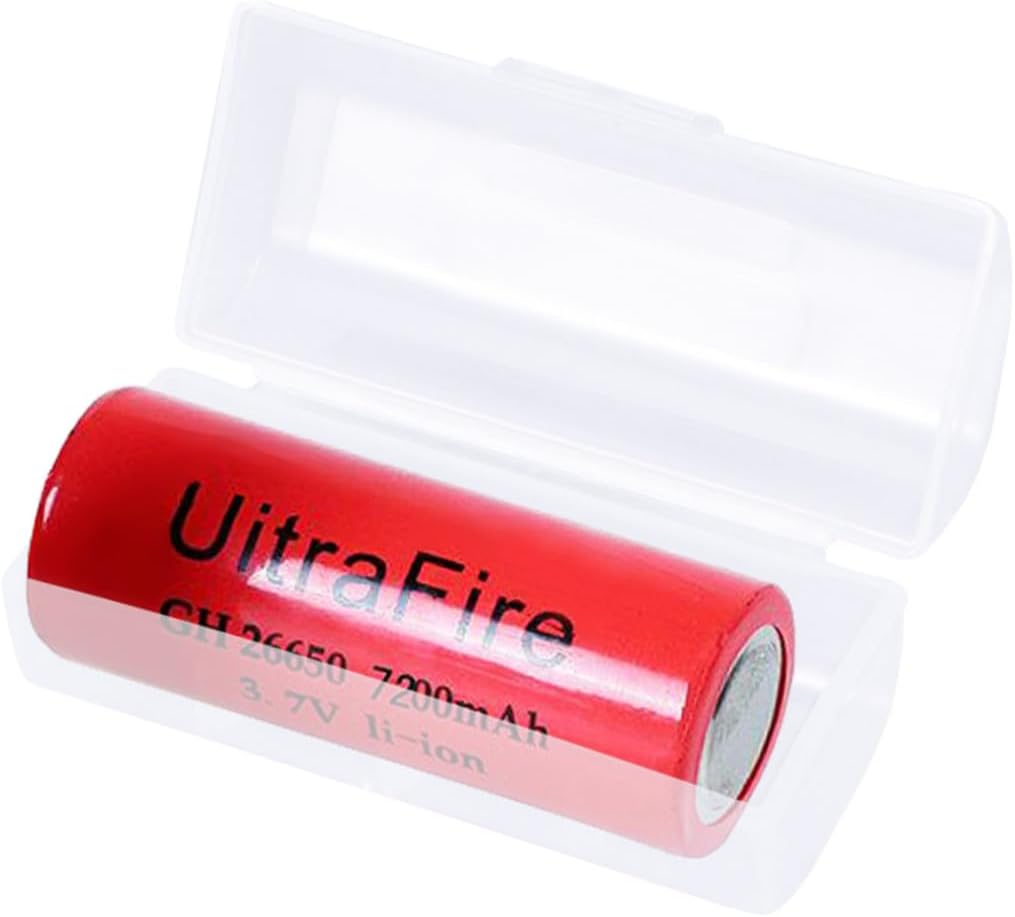 Jojofuny Practical 26650 Battery Storage Hard Case Battery Box for 2X 26650 Batteries Rolled Battery Prevention Eco-Conscious image number 3