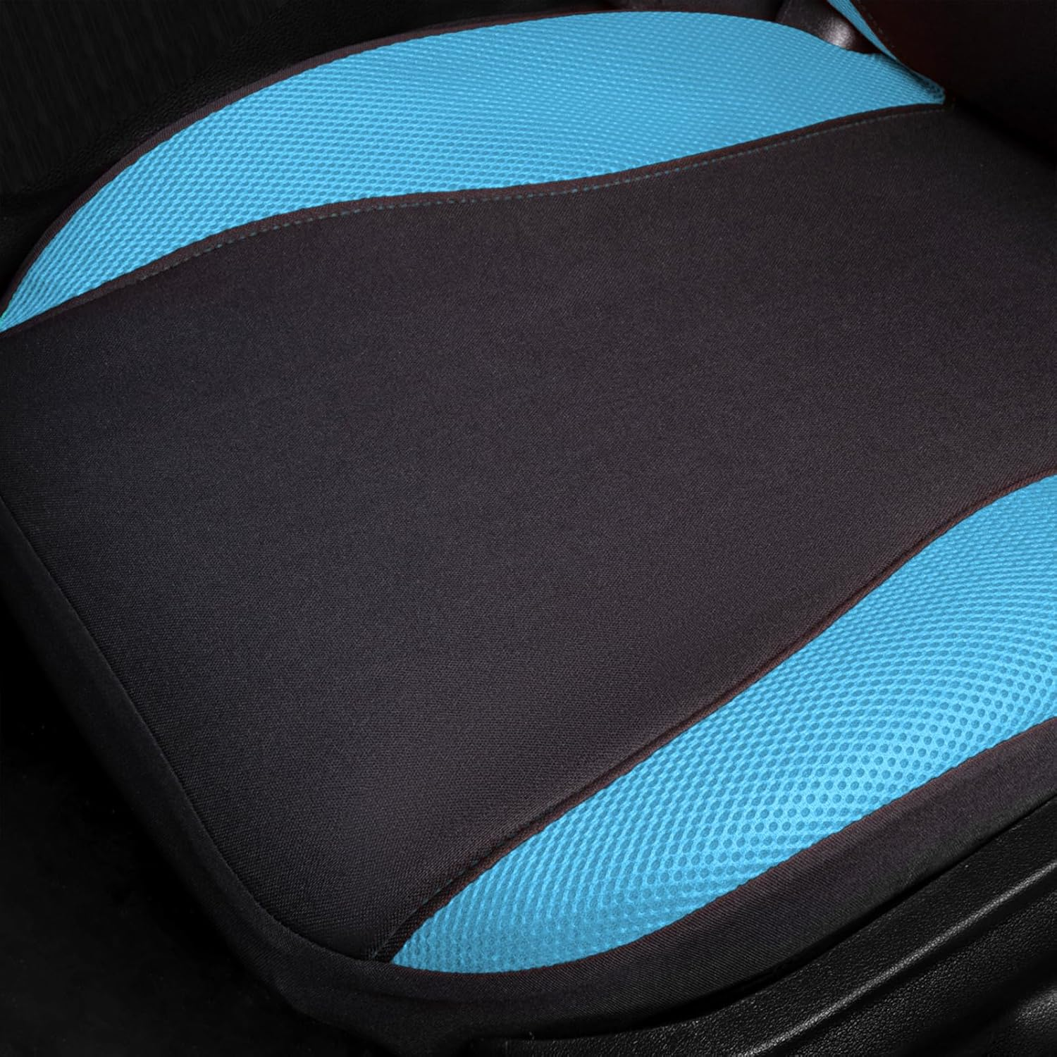 Flying Banner Butterfly Car Seat Covers Full Set Fashion Universal Lady Woman Female Rear Bench Split Colorized (Full Set, Mint Blue)