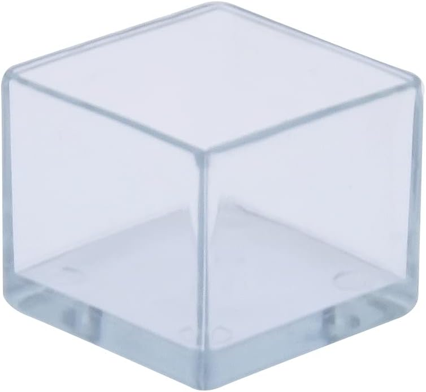 Flyshop 1" X 1-3/16", 25 X 30 Mm Chair Leg Floor Protectors for Furniture Flexible Non-Scratch Foot Covers PVC Chair Leg Caps, Rectangle, Transparent, 16 Pieces image number 5