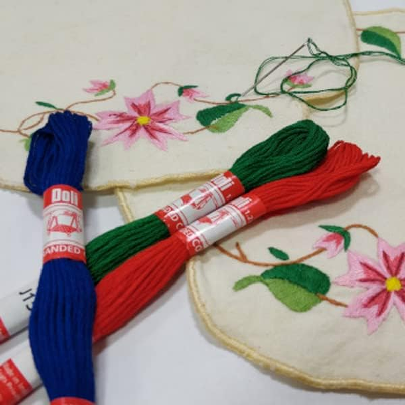 Embroidery Floss for Cross Stitch Threads Embroidery Thread Used for Friendship Bracelets String, Cross Stitch Painting Each 8 Mtr. (50 Pieces Design 1 (8888)) image number 3