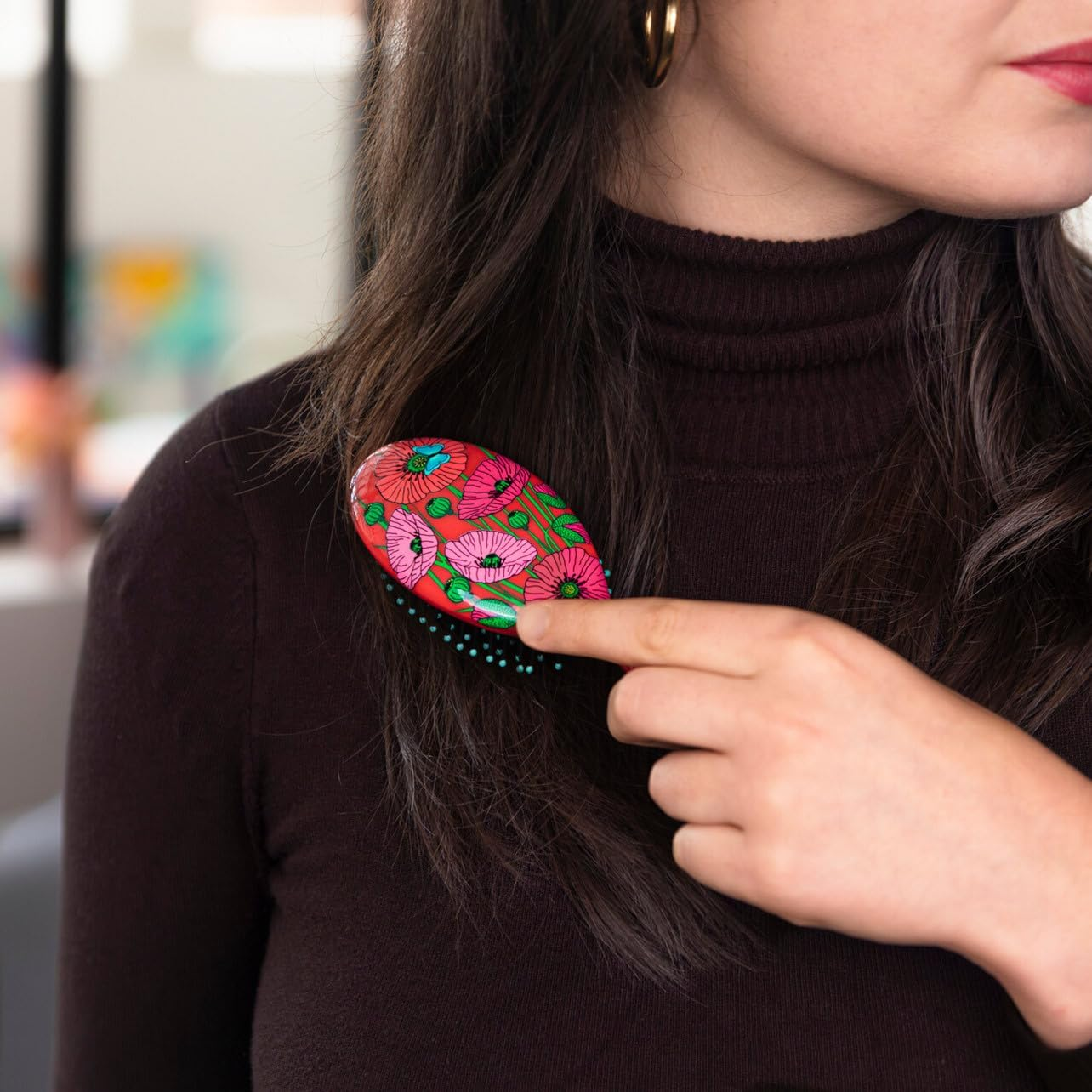 Ladypop Small Hair Brush Poppy