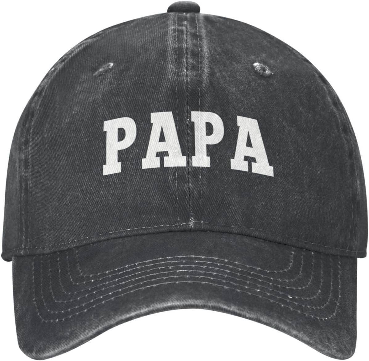 Papa Hat Adjustable Vintage Washed Cotton Dad Baseball Cap Gifts for Men Grandpa Dad Husband image number 6