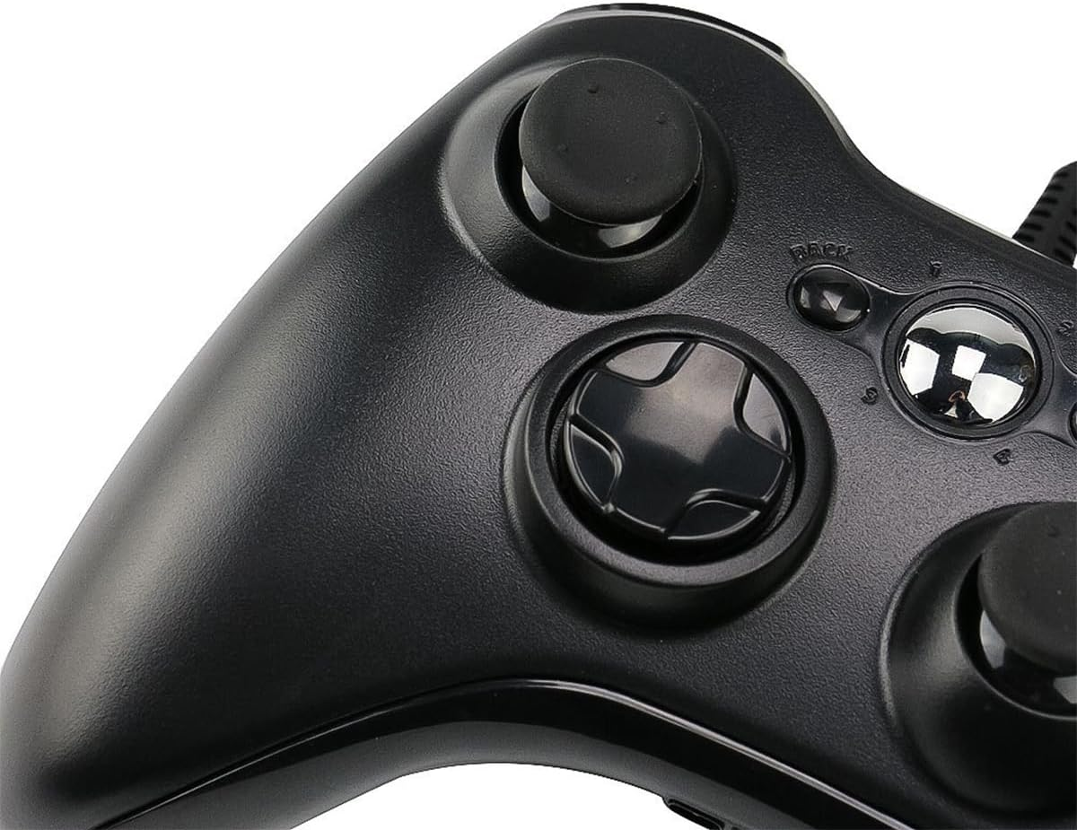 Ariv Hommey Wired Controller for Microsoft XBOX 360 Game Gamepad Joystick Game Controller for 360 with Dual-Vibration Turbo Compatible with Xbox 360/360 Slim and PC Windows 7,8,10,11