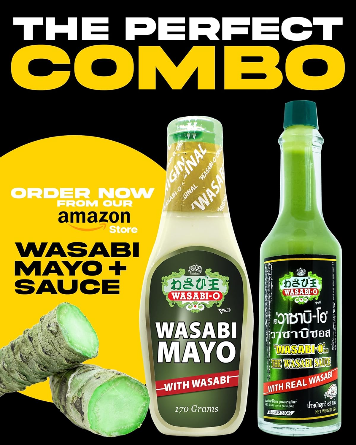 Wasabi O Spicy Mayonnaise - Premium Mayo Cream with Real Wasabi, Fat Free, Healthy, Vegan Japanese Mayonnaise Sauce for Dressing & Seasoning, 170G Squeeze Mayo Bottle Pack of 2 image number 6