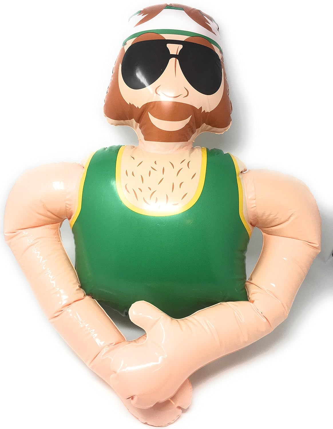 Identity Games Who'S the Dude Charades Game - Use the Life Size Inflatable Dude to Act Out up to 440 Hilarious Scenarios - Ages 16+,Green, Yellow image number 1