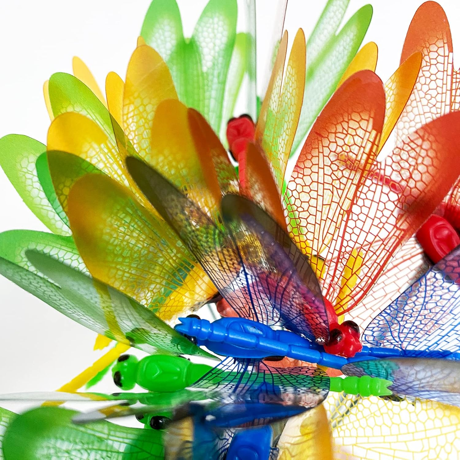 20 PCS DIY Garden Dragonfly Stakes Tuxiaobu - 3D Removable Gardening/Floral/Party Indoor Outdoor Yard Garden Flower Pot Decorations - Thanksgiving Christmas Whimsical Gifts for Kindergarten image number 6