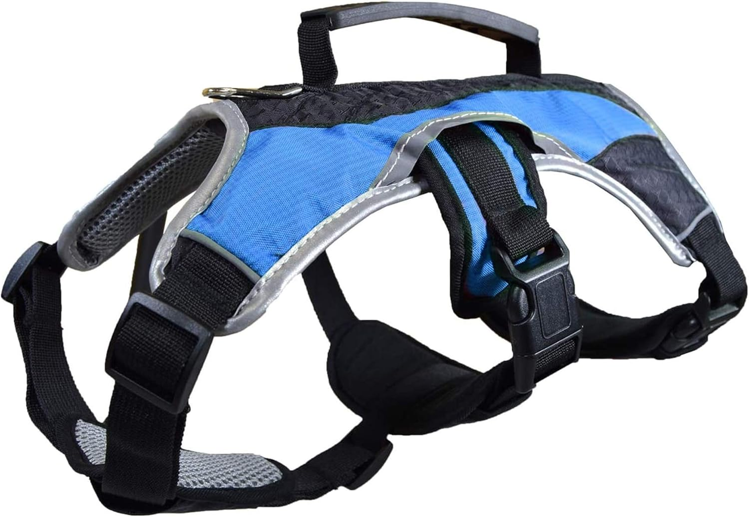 Dog Walking Lifting Carry Harness, Support Mesh Padded Vest, Accessory, Collar, Lightweight, No More Pulling, Tugging or Choking, for Puppies, Small Dogs (Blue, Large), by Downtown Pet Supply