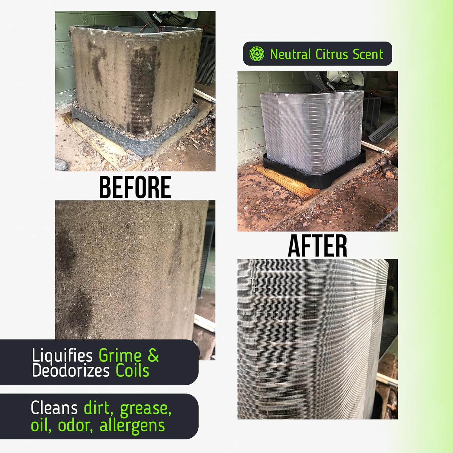 HVAC Guys - Foam Blaster (19 Oz.) - No Rinse Penetrating Coil Cleaner - for AC and Refrigeration Units - Clean and Deodorize Evaporator & Condenser Coils - Safe on Metals