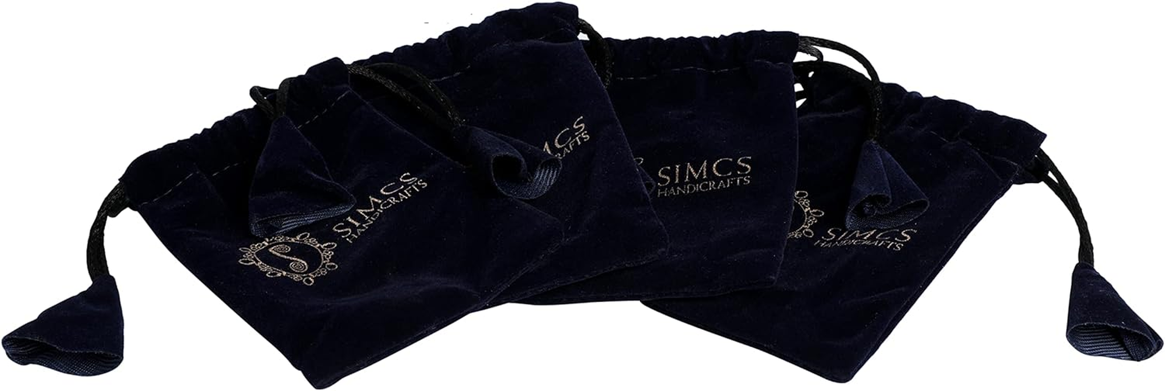 Set of 4 Unique Silver Teardrop Small Cremation Urns for Human Ashes Adult for Both Male and Female Keepsakes Mini Funeral Containers for Token Ashes with Velvet Bags 3 Inch Size - 4Pcs Blue image number 6